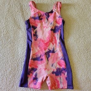 Pink and Purple Gymnastics Leotard